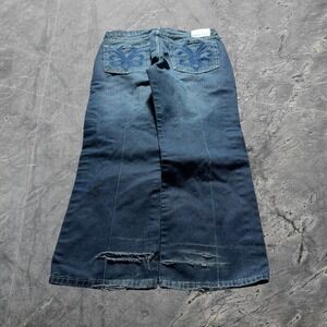 Baggy Whitetag Wide Leg Southpole Style Embroidered Y2K Skater Jeans 38x32